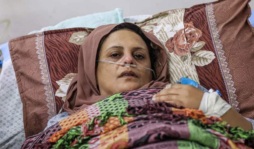 Palestinian woman paralyzed in Israel's assault on Gaza