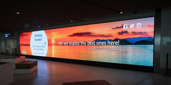 Birmingham Airport LCD video wall